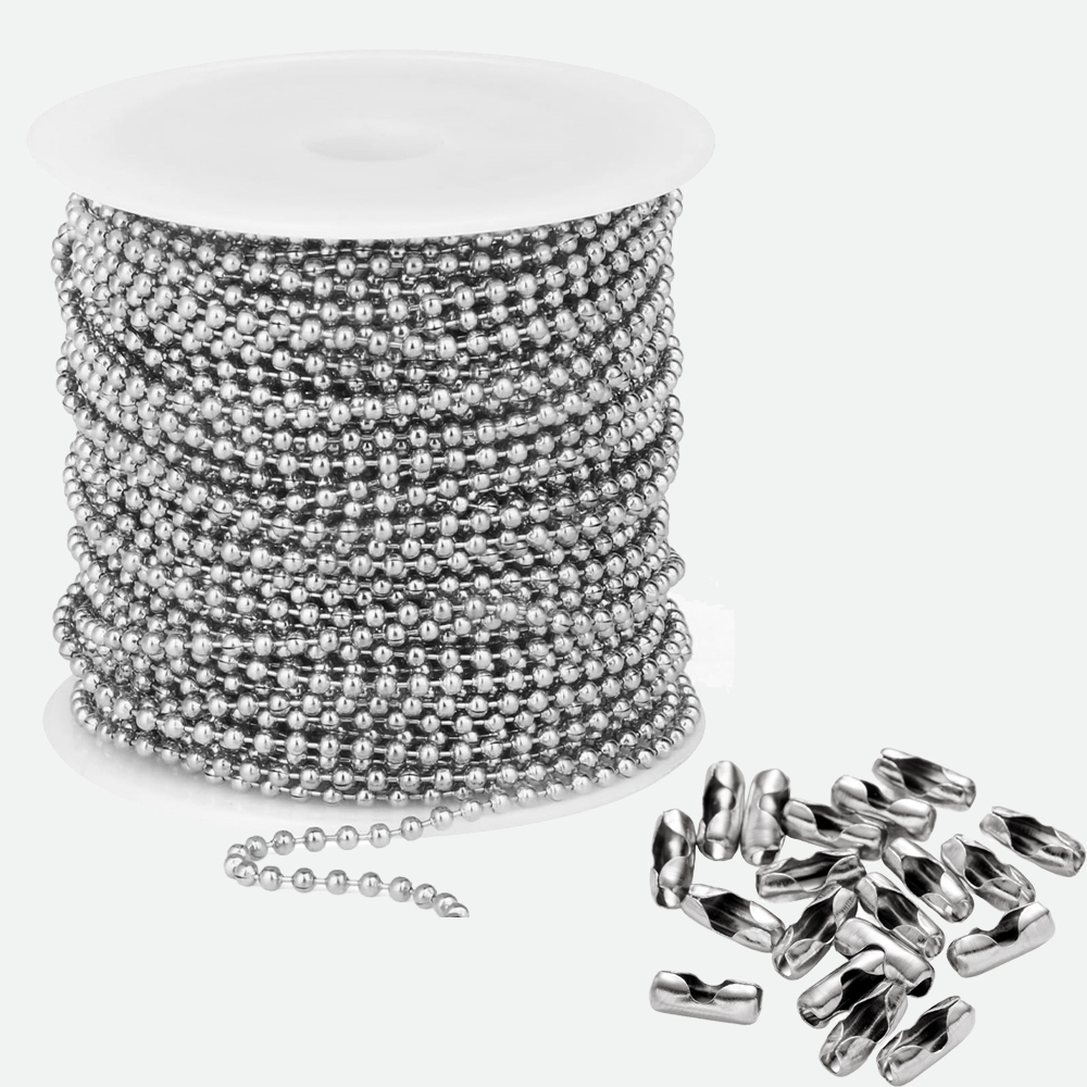 Roller Chain - 10m 스테인리스 스틸 비드 볼 체인