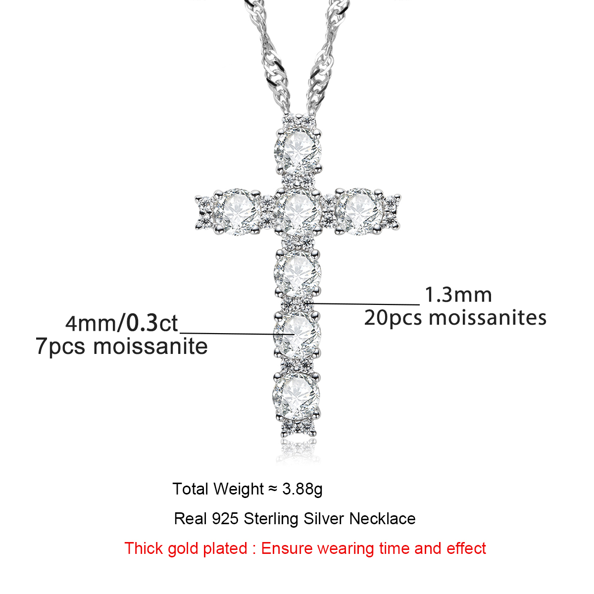 AnuJewel 4MM 2.1 캐럿 D 컬러 Moiss - Ansi Chain 리뷰 및 가격