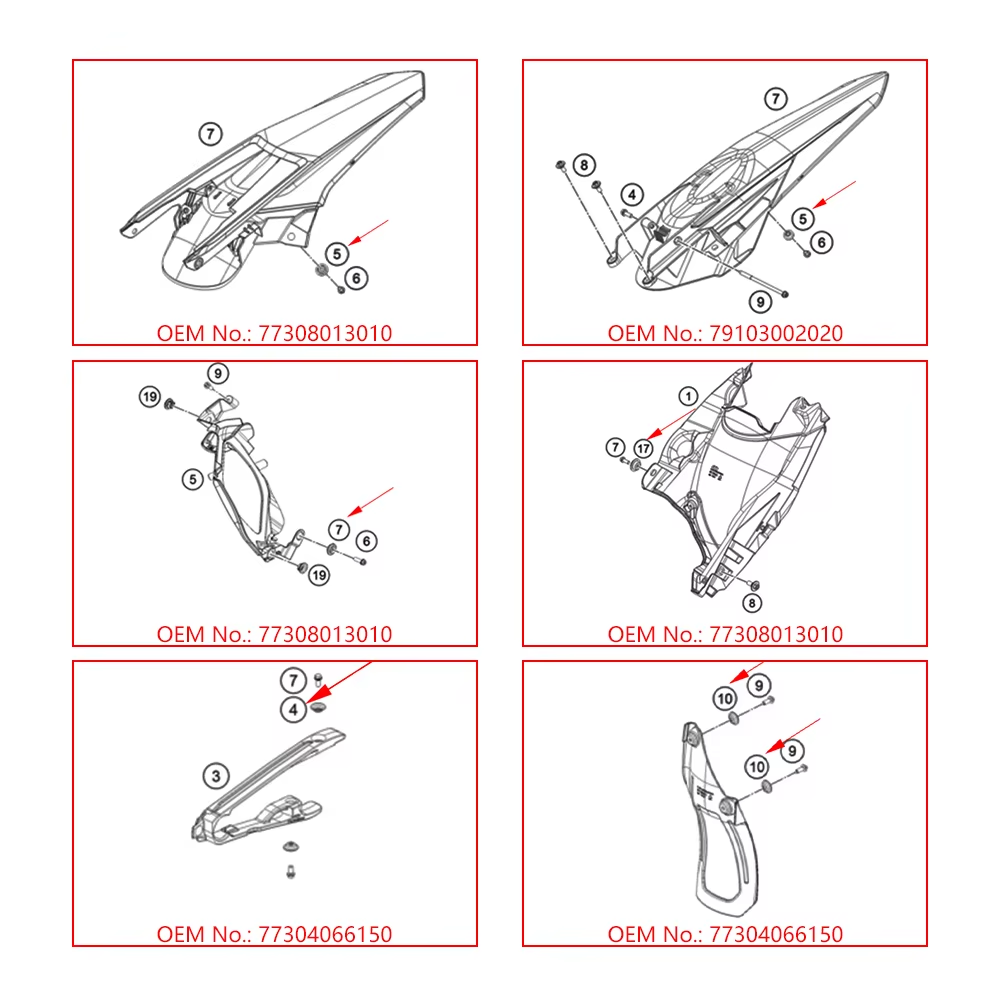 OTOM 오토바이 체인 슬라이더 리어 펜더 칼라 에어  - Motorcycle Parts Chain 리뷰 및 가격