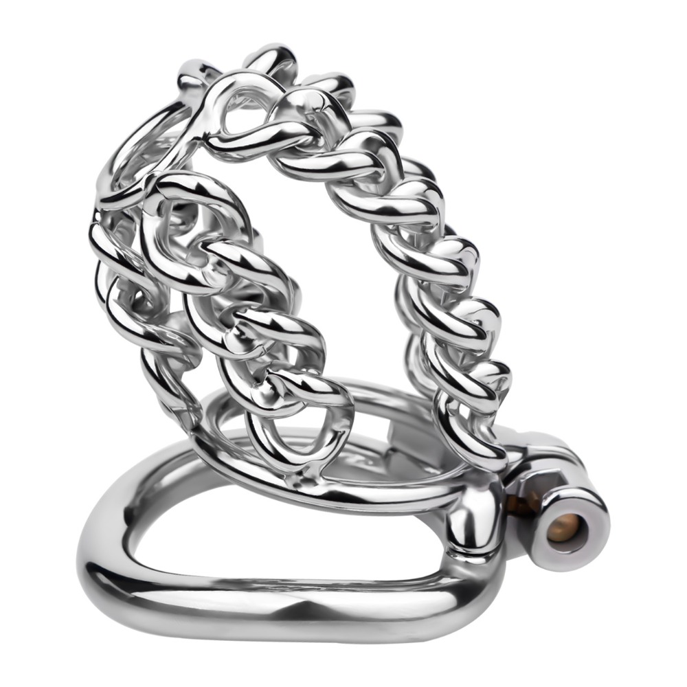 새로운 금속 철제 체인 정조대 음경 금욕 기구 정조대  - Steel Chain 리뷰 및 가격